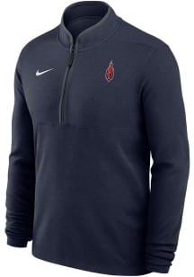Nike Illinois Fighting Illini Mens Navy Blue Chicago to Champaign Long Sleeve Qtr Zip Pullover