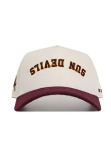 No Rivals Arizona State Sun Devils Upside Down Classic Adjustable Hat - Ivory