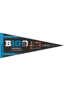 Big Ten Baseball Tournament 12x30 Premium Pennant - Black