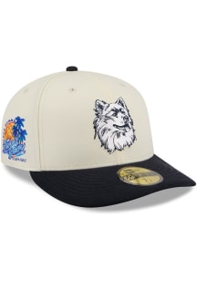 New Era UConn Huskies Mens White March Madness 59FIFTY Fitted Hat