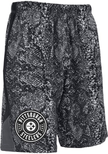 Pittsburgh Steelers Mens Black Post Tonal Panel Shorts