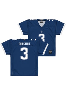Kenji Christian  Campus Ink UConn Huskies Navy Blue NIL Football Jersey