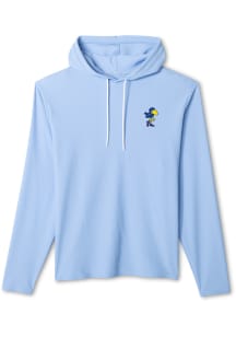 Johnnie O Kansas Jayhawks Mens Light Blue Hoppin Long Sleeve Hoodie