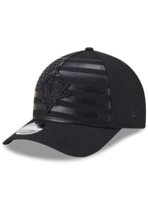 New Era Pittsburgh Penguins 9FORTY M Crown AF Flag Adjustable Hat - Black