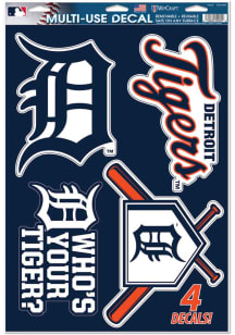 Detroit Tigers 11x17 Multi Use Auto Decal - Navy Blue