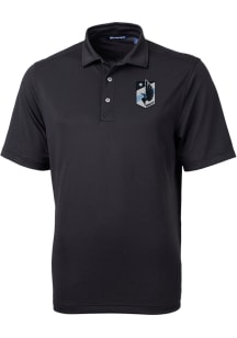 Cutter and Buck Minnesota United FC Black Virtue Eco Pique Big and Tall Polo