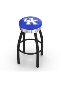 Kentucky Wildcats 3 Ring Chrome Seat Pub Stool - Black
