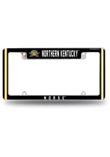 Northern Kentucky Norse Classic All Over Chrome License Plate Frame - Silver
