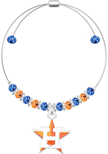 Houston Astros 2-Tone Beaded Toggle Womens Bracelet