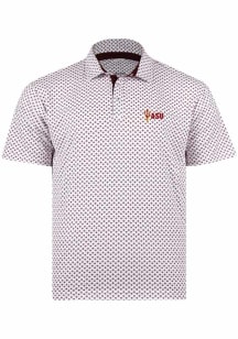 Swannies Arizona State Sun Devils Mens Maroon Hazelwood Short Sleeve Polo