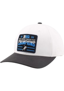UOR Hat White 2026 Big Ten Mens Indoor Track & Field Tournament Champs Basis ADJ