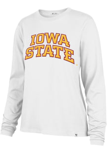 47 Iowa State Cyclones Womens Ivory Wordmark LS Tee