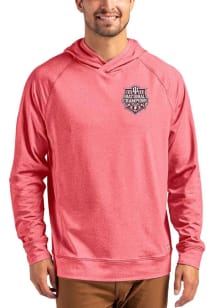 Cutter and Buck Indiana Hoosiers Mens Crimson 2025 CFP National Champions Adapt Knit Hood Long Sle..