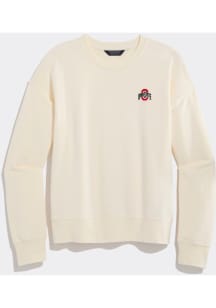 Vineyard Vines Ohio State Buckeyes Womens White Crew Crew Sweatshirt