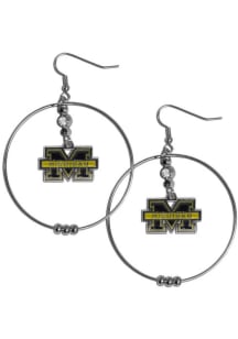 Michigan Wolverines Hoop Womens Earrings