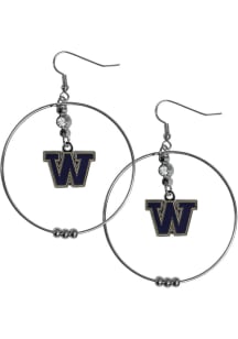 Washington Huskies Hoop Womens Earrings