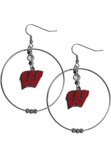 Wisconsin Badgers Hoop Womens Earrings