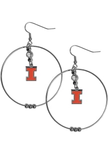 Illinois Fighting Illini Hoop Womens Earrings