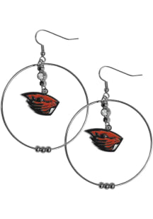 Oregon State Beavers Hoop Womens Earrings
