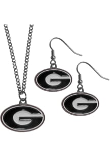 Georgia Bulldogs Dangle W Necklace Womens Earrings