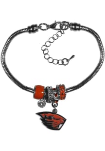Oregon State Beavers Euro Bead Bracelet Womens Bracelet
