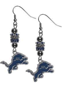 Detroit Lions Euro Bead Earrings Womens Earrings