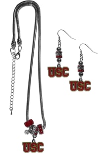 USC Trojans 2 Piece Euro Bead Womens Earrings