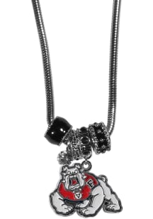 Fresno State Bulldogs Euro Bead Necklace