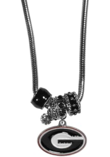 Georgia Bulldogs Euro Bead Necklace