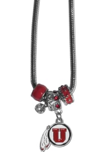 Utah Utes Euro Bead Necklace