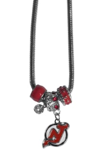New Jersey Devils Euro Bead Necklace