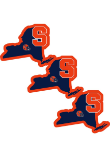Syracuse Orange Home State Auto Decal - White
