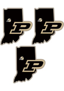 Purdue Boilermakers Home State Graphic Auto Decal - White
