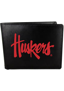 Nebraska Cornhuskers Leather Style Mens Bifold Wallet