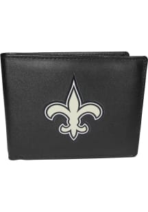 New Orleans Saints Leather Mens Bifold Wallet