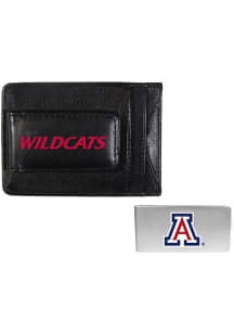 Arizona Wildcats Leather w Money Clip Mens Bifold Wallet