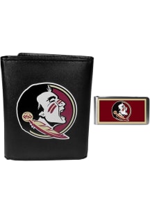 Florida State Seminoles Leather Mens Money Clip