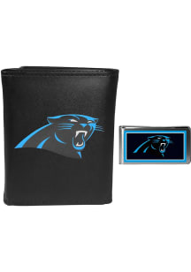 Carolina Panthers Leather Mens Money Clip