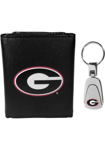Georgia Bulldogs Leather Mens Trifold Wallet