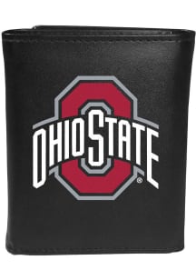 Ohio State Buckeyes Leather Design Mens Trifold Wallet