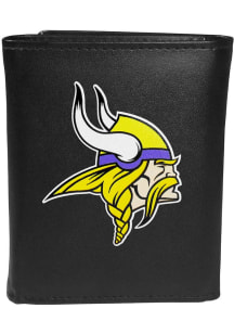 Minnesota Vikings Leather Mens Trifold Wallet