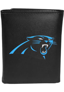 Carolina Panthers Leather Mens Trifold Wallet