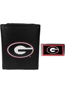 Georgia Bulldogs Money Clip Mens Trifold Wallet