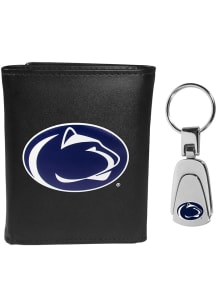 Penn State Nittany Lions Key Chain Mens Trifold Wallet