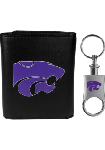 K-State Wildcats Valet Key Chain Mens Trifold Wallet
