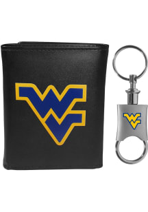 West Virginia Mountaineers Valet Key Chain Mens Trifold Wallet