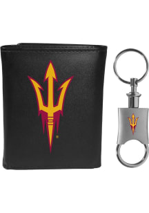 Arizona State Sun Devils Valet Key Chain Mens Trifold Wallet