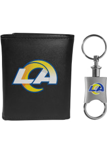 Los Angeles Rams Valet Key Chain Mens Trifold Wallet