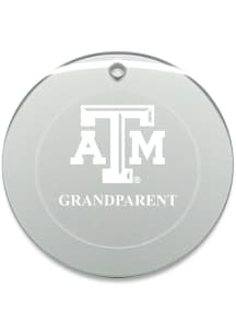 Texas A&M Aggies Grandparent Round Ornament - White