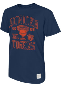 Original Retro Brand Auburn Tigers Navy Blue Football 2006 Football Sugar Bowl Champions Short Sle..